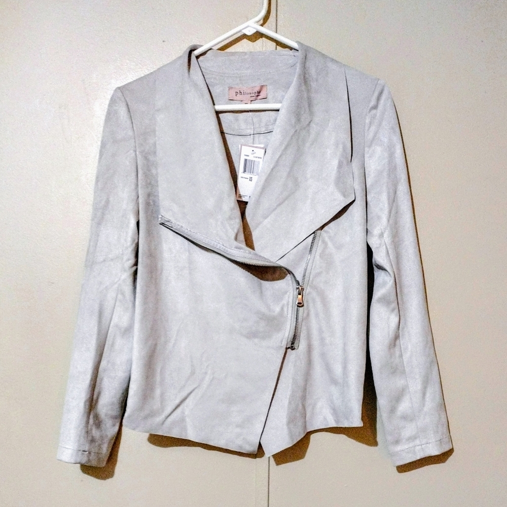 NWTs Philosophy Faux Leather Moto Style Jacket